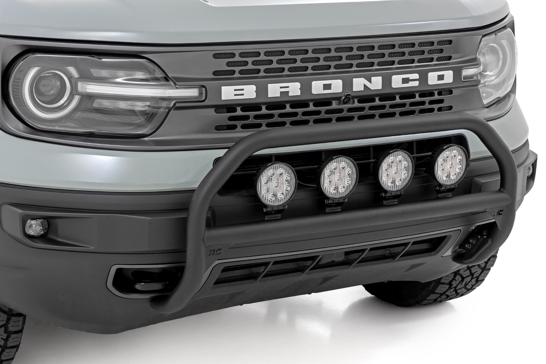 Rough Country Nudge Bar w/ Tow Hooks Ford Bronco Sport 4WD (2021-2024)