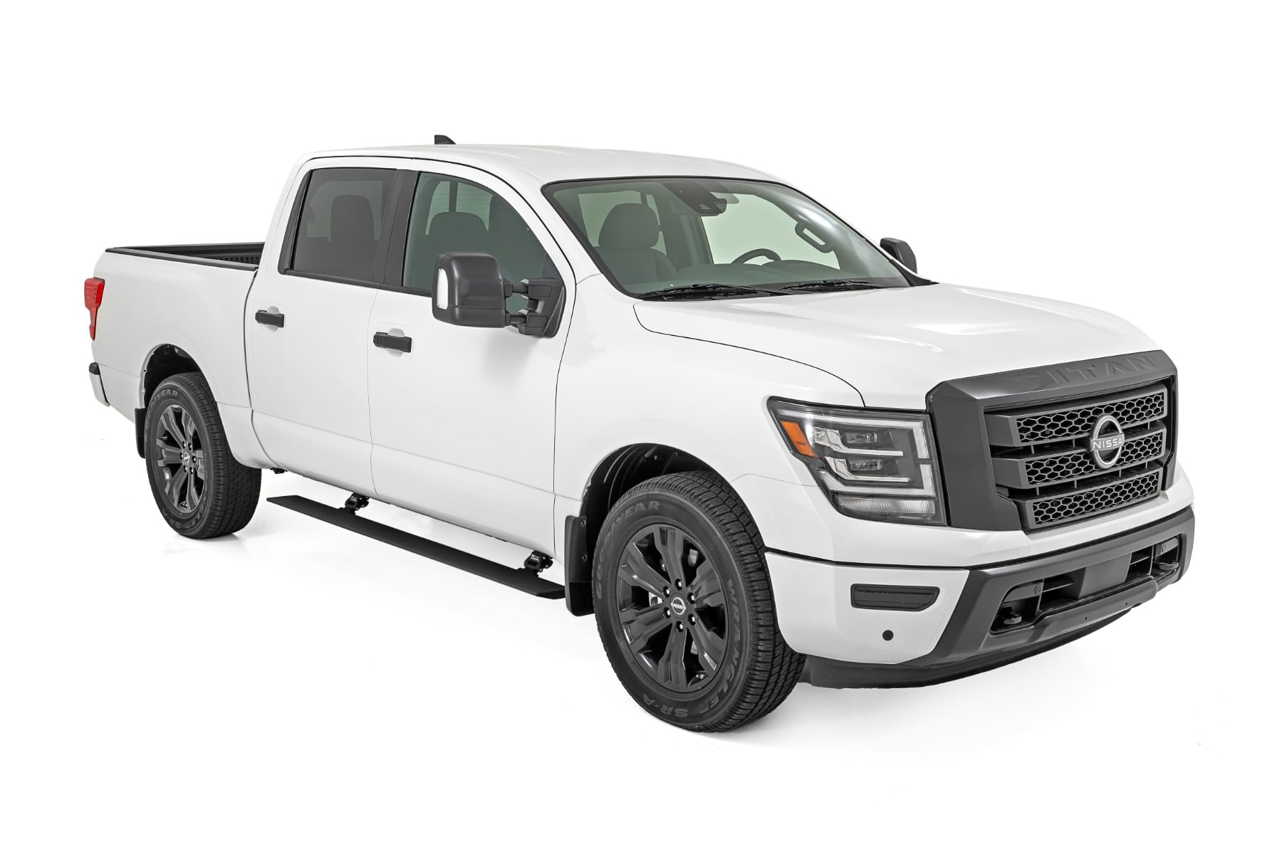 Rough Country Power Running Boards Dual Electric Motor Nissan Titan 2WD/4WD (2017-2024)
