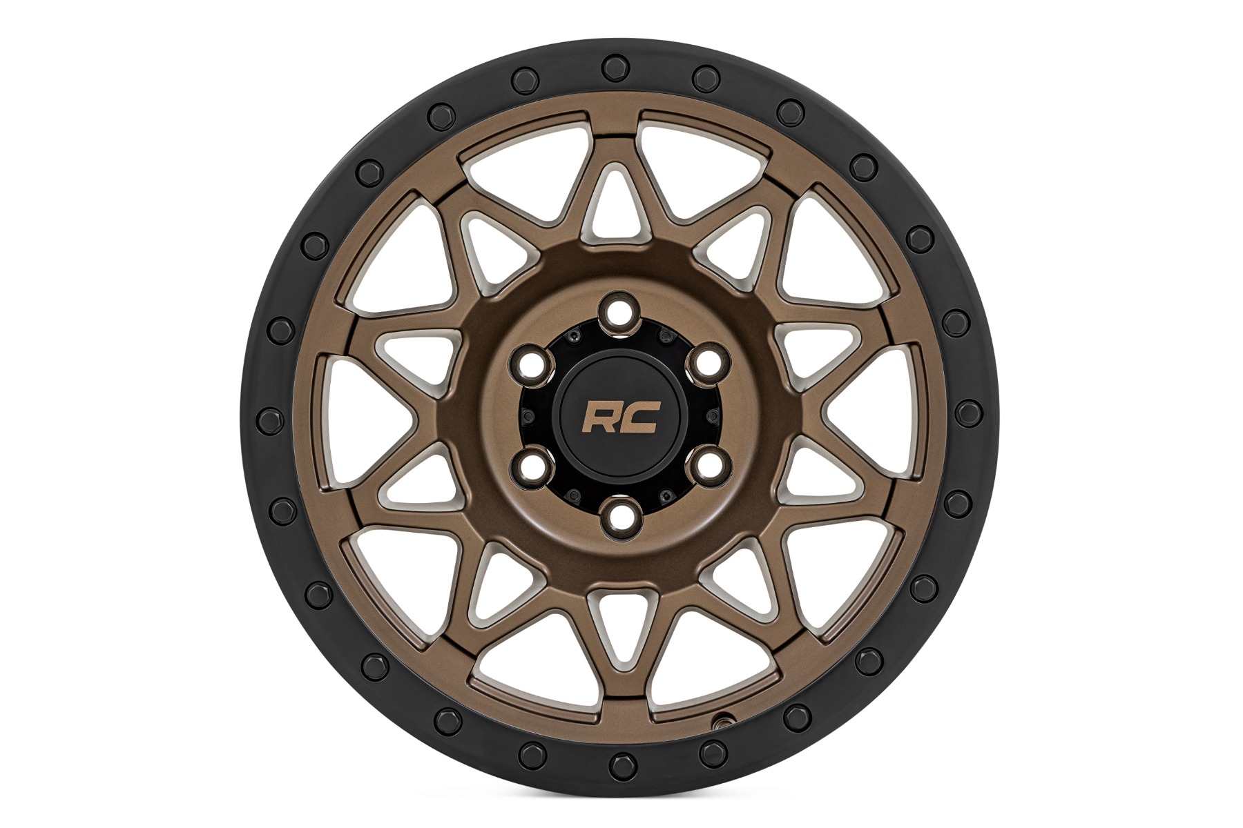 Rough Country 78 Series Wheel Simulated Beadlock Bronze/Black 17x8.5 5x4.5 +0mm