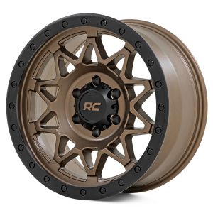 Rough Country 78 Series Wheel Simulated Beadlock Bronze/Black 18x9 5x5 0mm