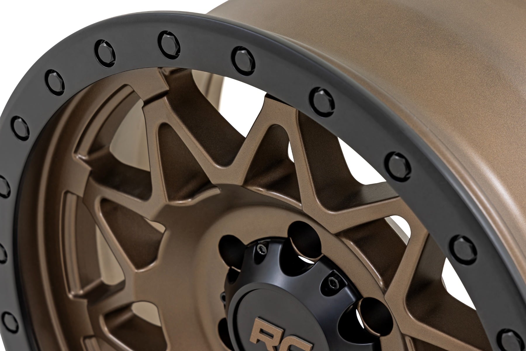 Rough Country 78 Series Wheel Simulated Beadlock Bronze/Black 17x8.5 6x5.5 +0mm