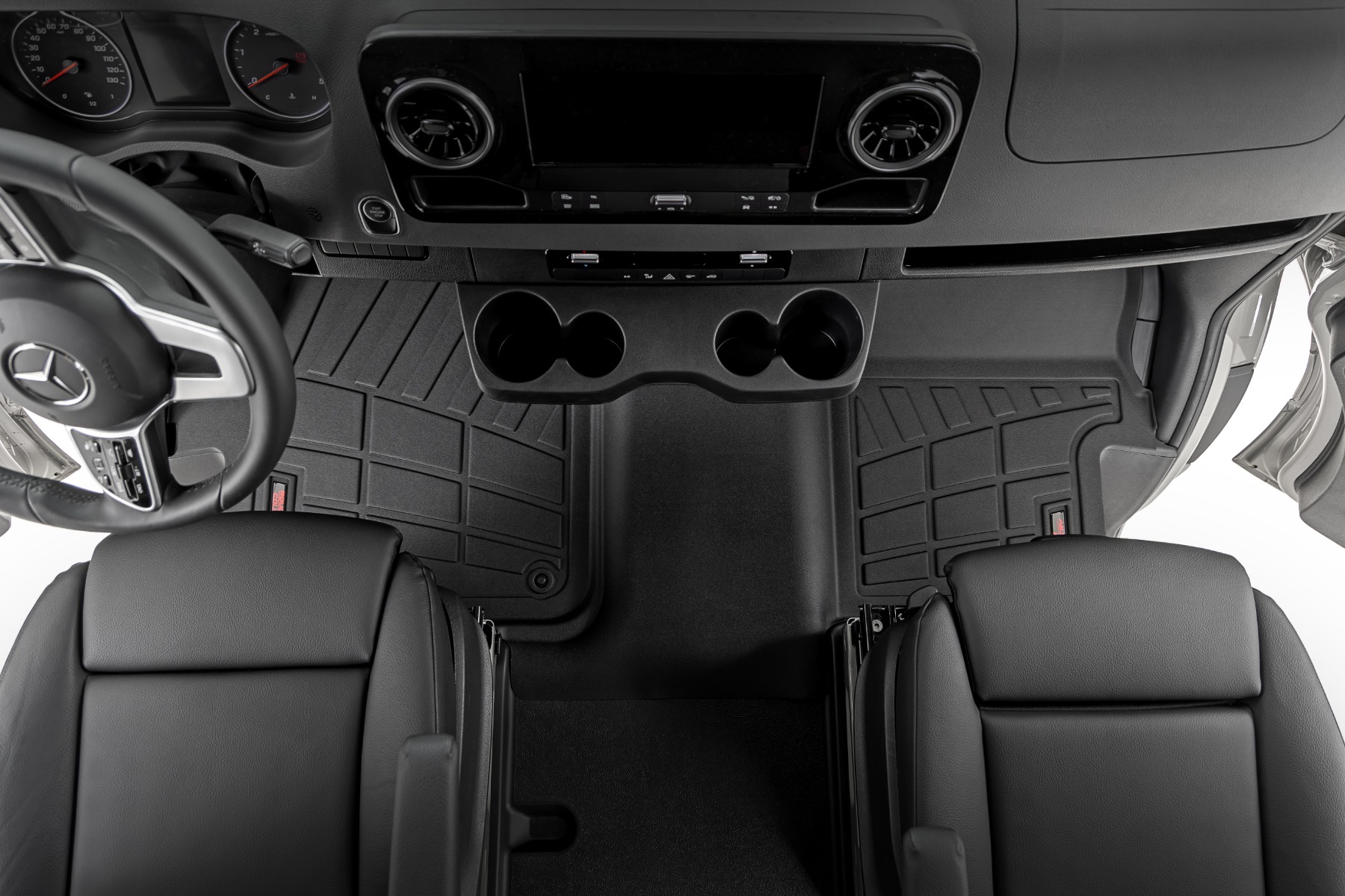 Rough Country Sure-Fit Floor Mats Front Mercedes-Benz Sprinter 2500/Sprinter 3500XD (19-26)