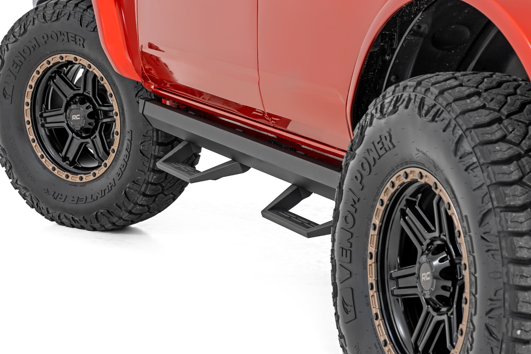 SRL2 Adjustable Aluminum Step | 4-Door | Ford Bronco 4WD (2021-2026) — Rough Country