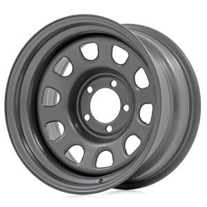 Rough Country Steel Wheel Gray 17x9 5x5 3.30 Bore -12