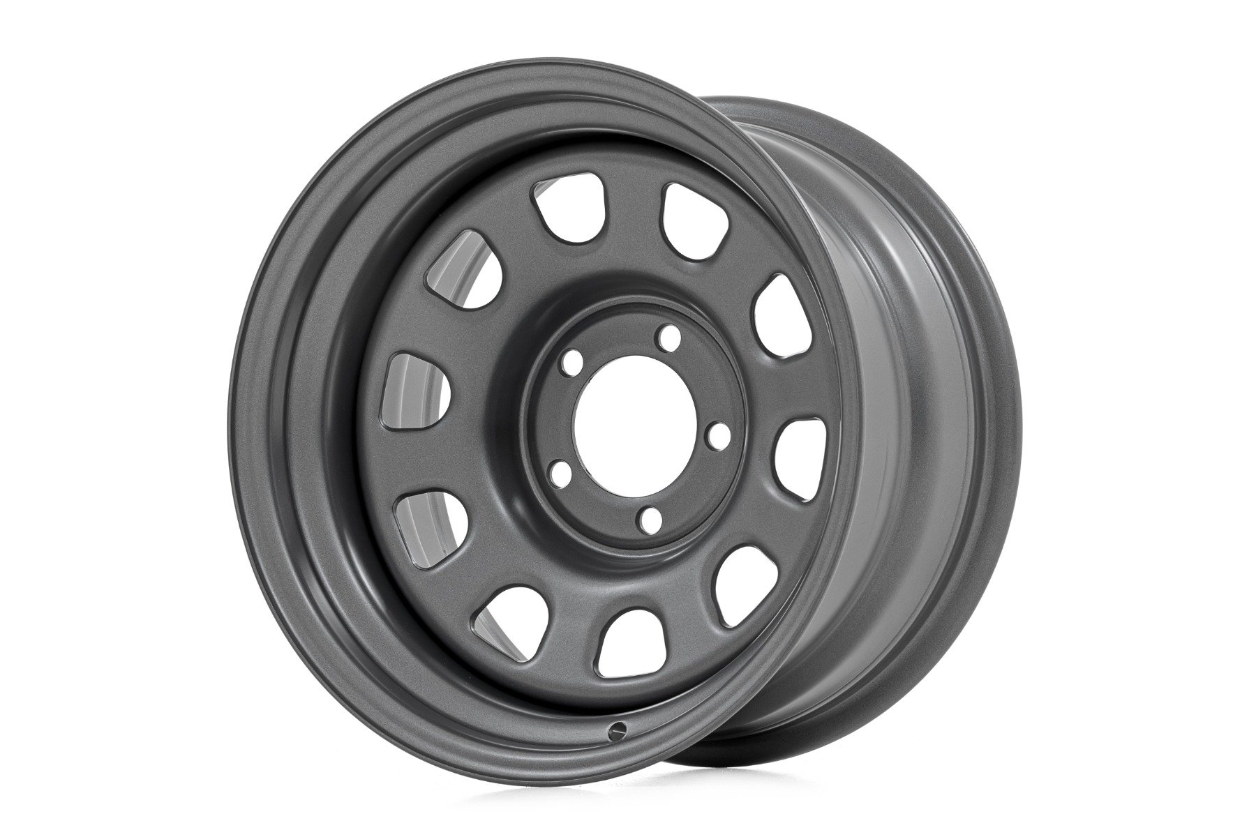 Rough Country Steel Wheel Gray 17x9 5x5 3.30 Bore -12