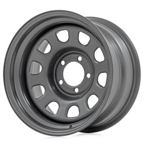 Rough Country Steel Wheel Gray 15x10 5x4.5 3.30 Bore -39