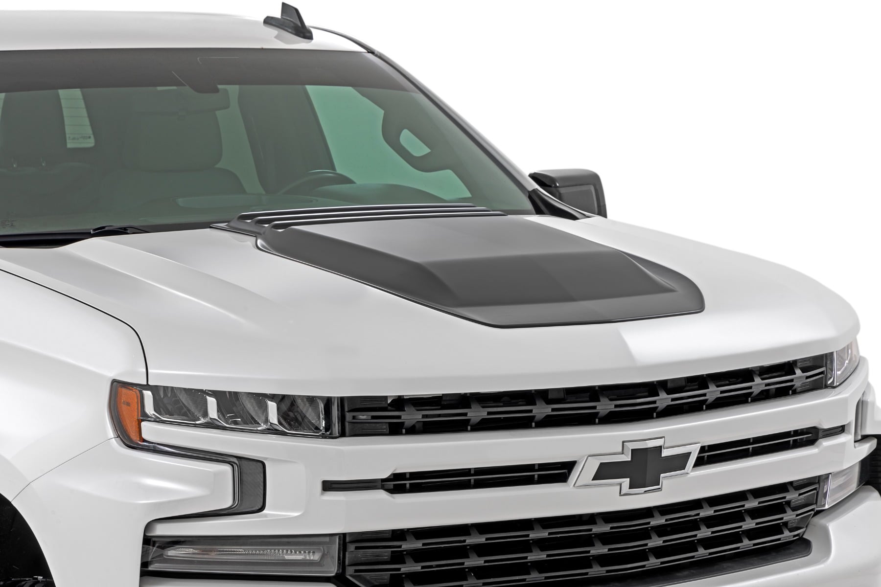 Rough Country Hood Scoop GPA Graphite Chevy Silverado 1500 2WD/4WD (2019-2026)