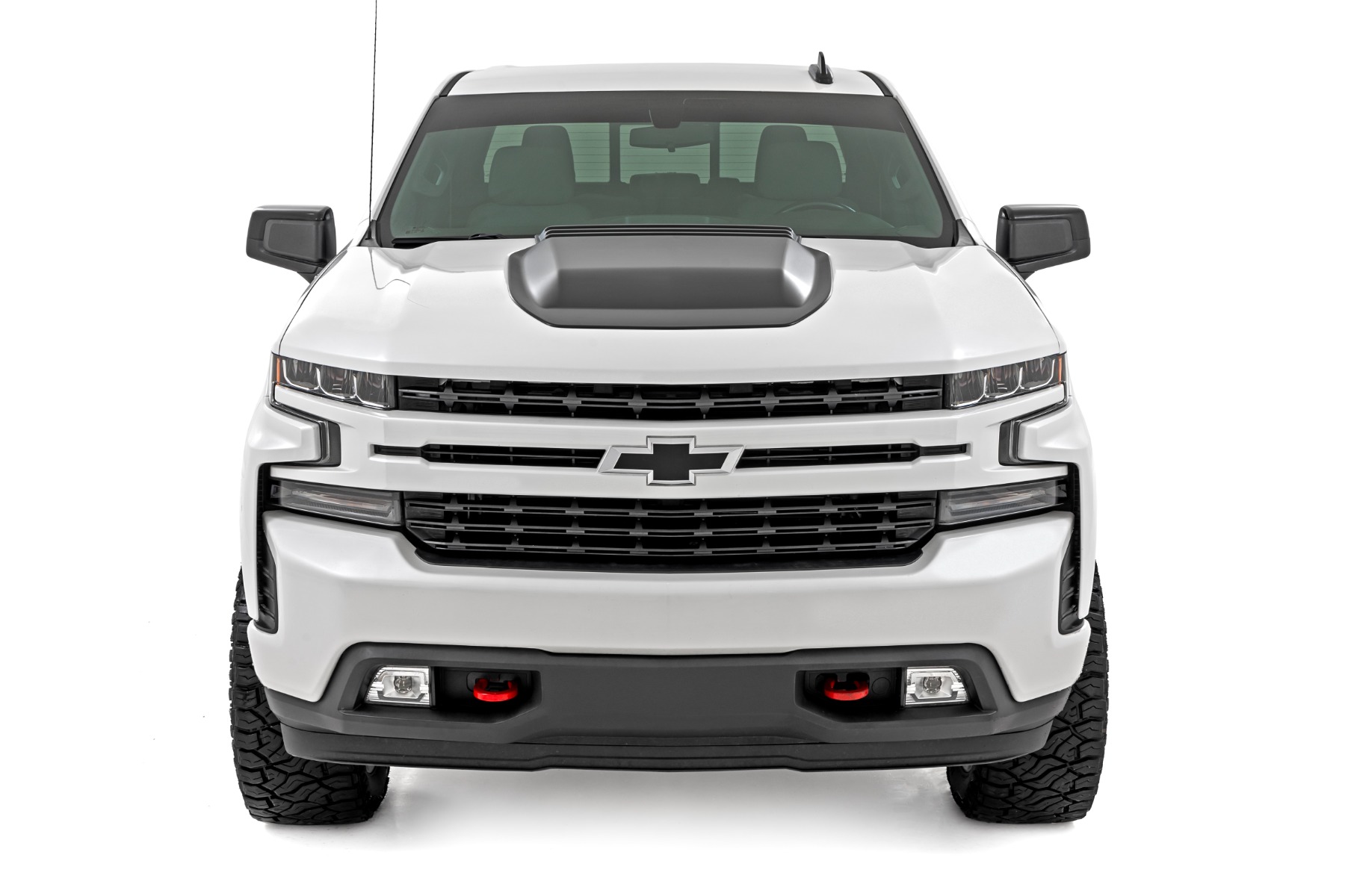 Rough Country Hood Scoop GNO Slate Gray Chevy Silverado 1500 2WD/4WD (2019-2026)