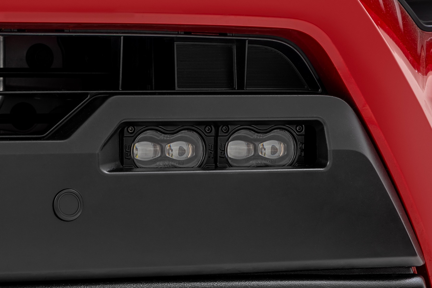 Rough Country LED Fog Light Kit 3x1.75 Inch Black Series Slim Aux Toyota Tacoma (24-26)