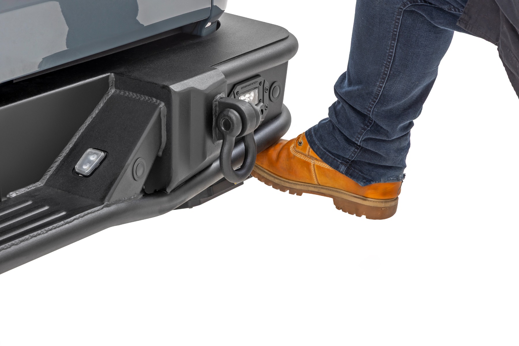 Rough Country Retractable Bed Step Manual Pull Jeep Gladiator JT 4WD (2020-2026)