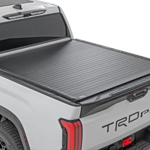 Rough Country Hard Roll Up Bed Cover 5β7β³ Bed Toyota Tundra 2WD/4WD (2022-2026)