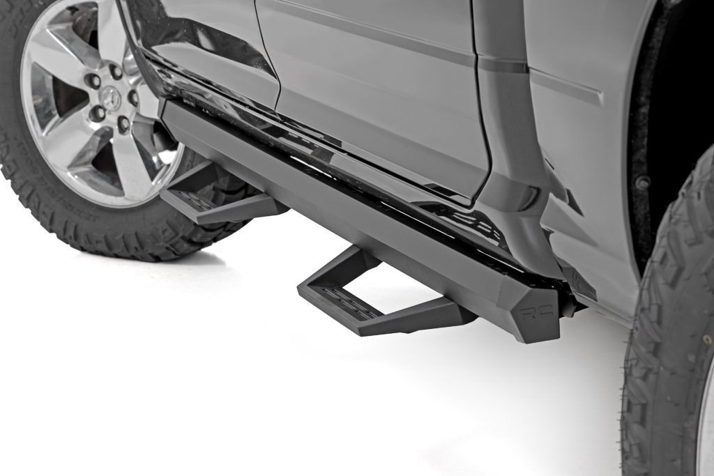 Rough Country SRL2 Adj Aluminum Step Crew Cab Ram 1500/2500/3500 2WD/4WD (2010-2018 & Classic)