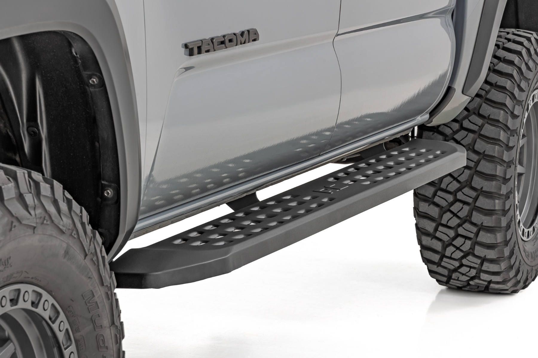 Rough Country RPT2 Running Board Double Cab Black Toyota Tacoma 2WD/4WD (2016-2023)