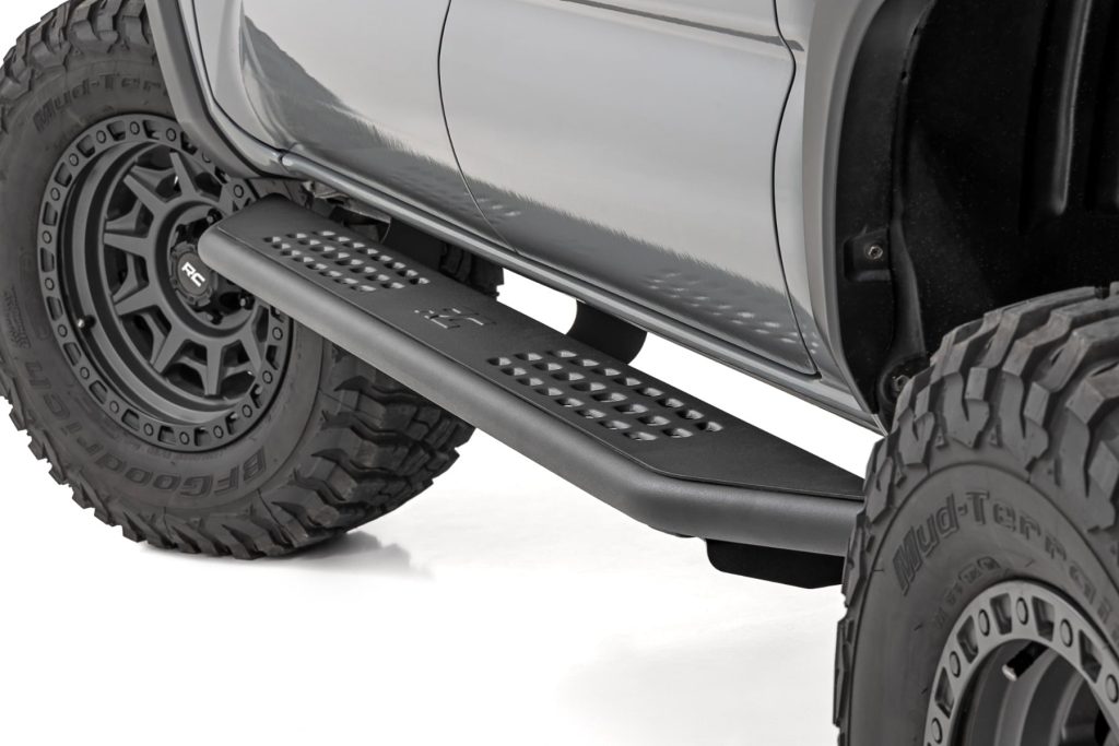 Rough Country OV2 Running Boards Side Step Bars Crew Cab Toyota Tacoma 2WD/4WD (16-23)