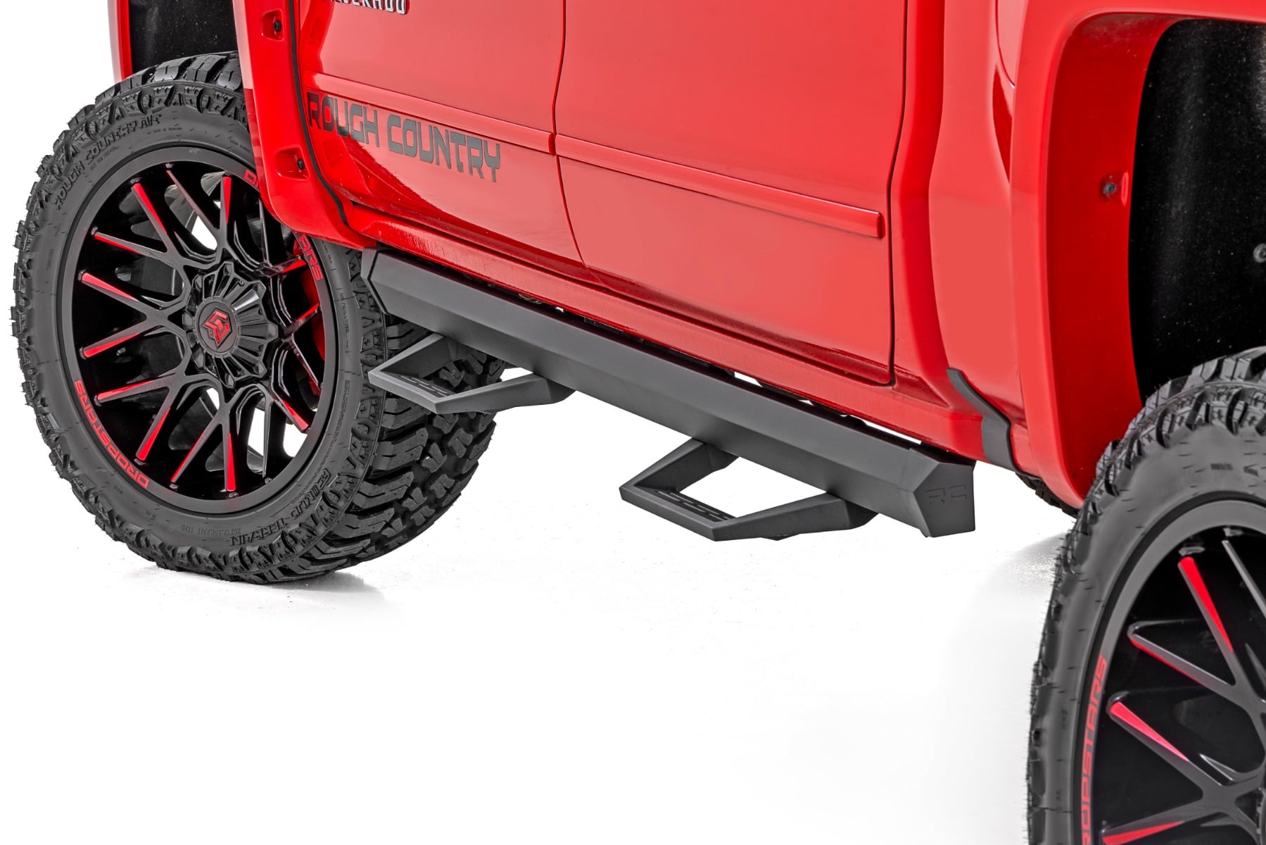 Rough Country SRL2 Adj Aluminum Step Crew Cab Chevy/GMC 1500/2500HD/3500HD (07-18 & Classic)