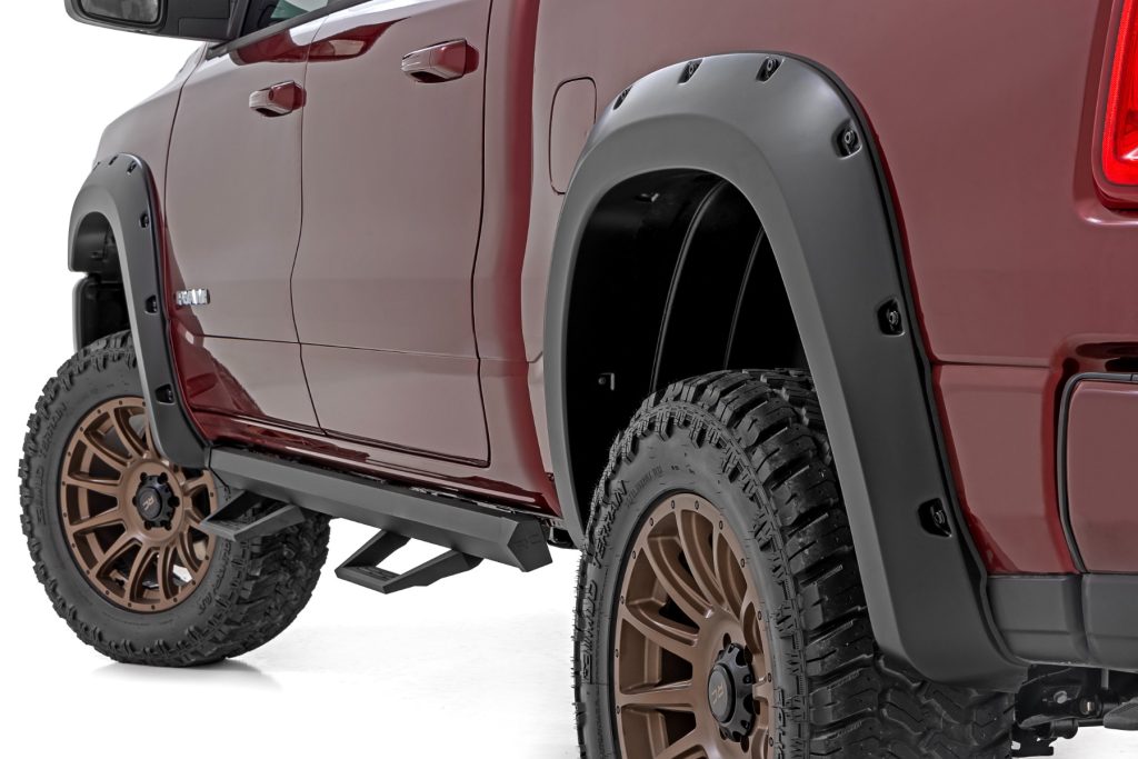 Rough Country Pocket Fender Flares PB8 Midnight Blue Ram 1500 2WD/4WD (2025-2026)