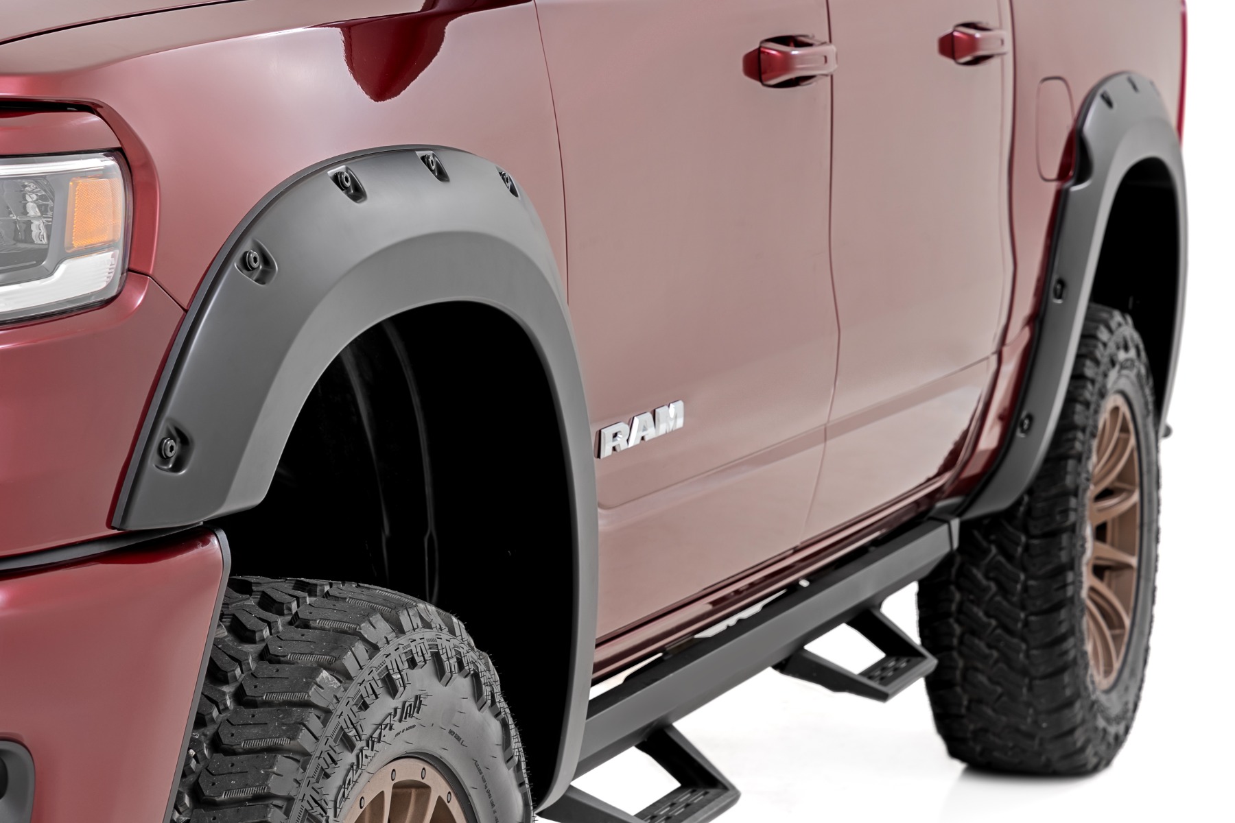 Rough Country Pocket Fender Flares PB8 Midnight Blue Ram 1500 2WD/4WD (2025-2026)