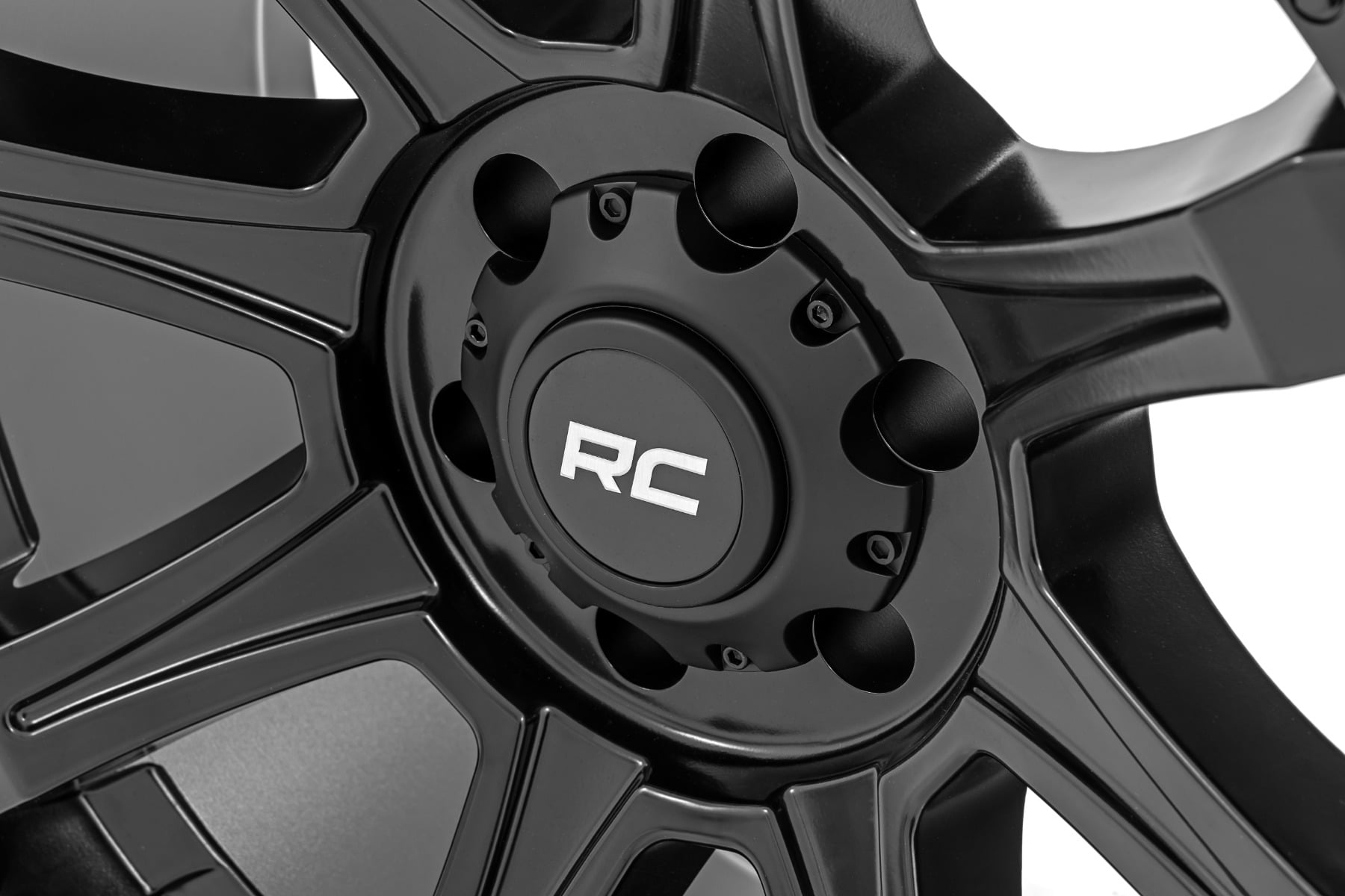 Rough Country 81 Series Wheel One-Piece Semi Gloss Black 20x9 5x5.5 0mm