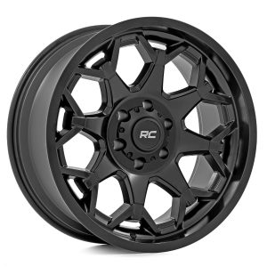 Rough Country 80 Series Wheel One-Piece Semi Gloss Black 20x10 5x5 -19mm