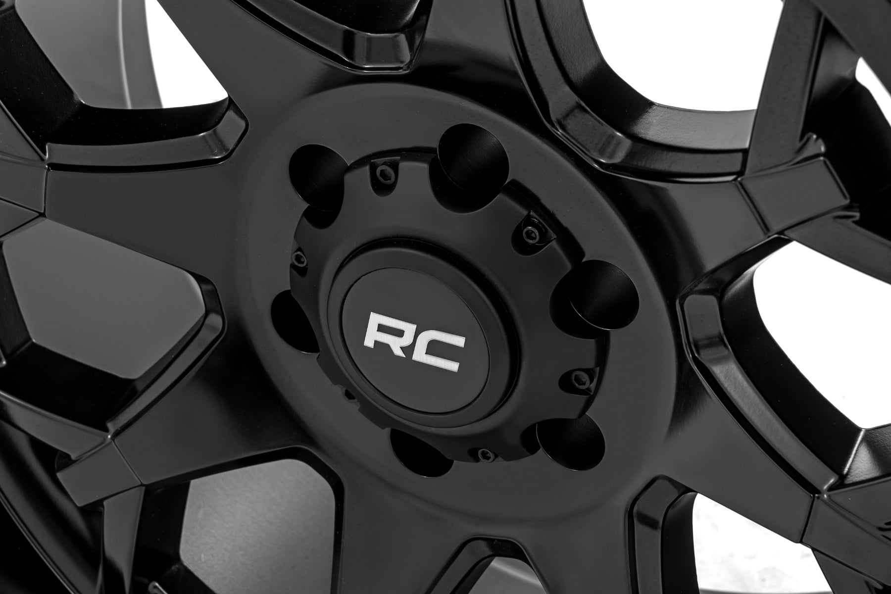 Rough Country 80 Series Wheel One-Piece Semi Gloss Black 20x10 6x135 -25mm
