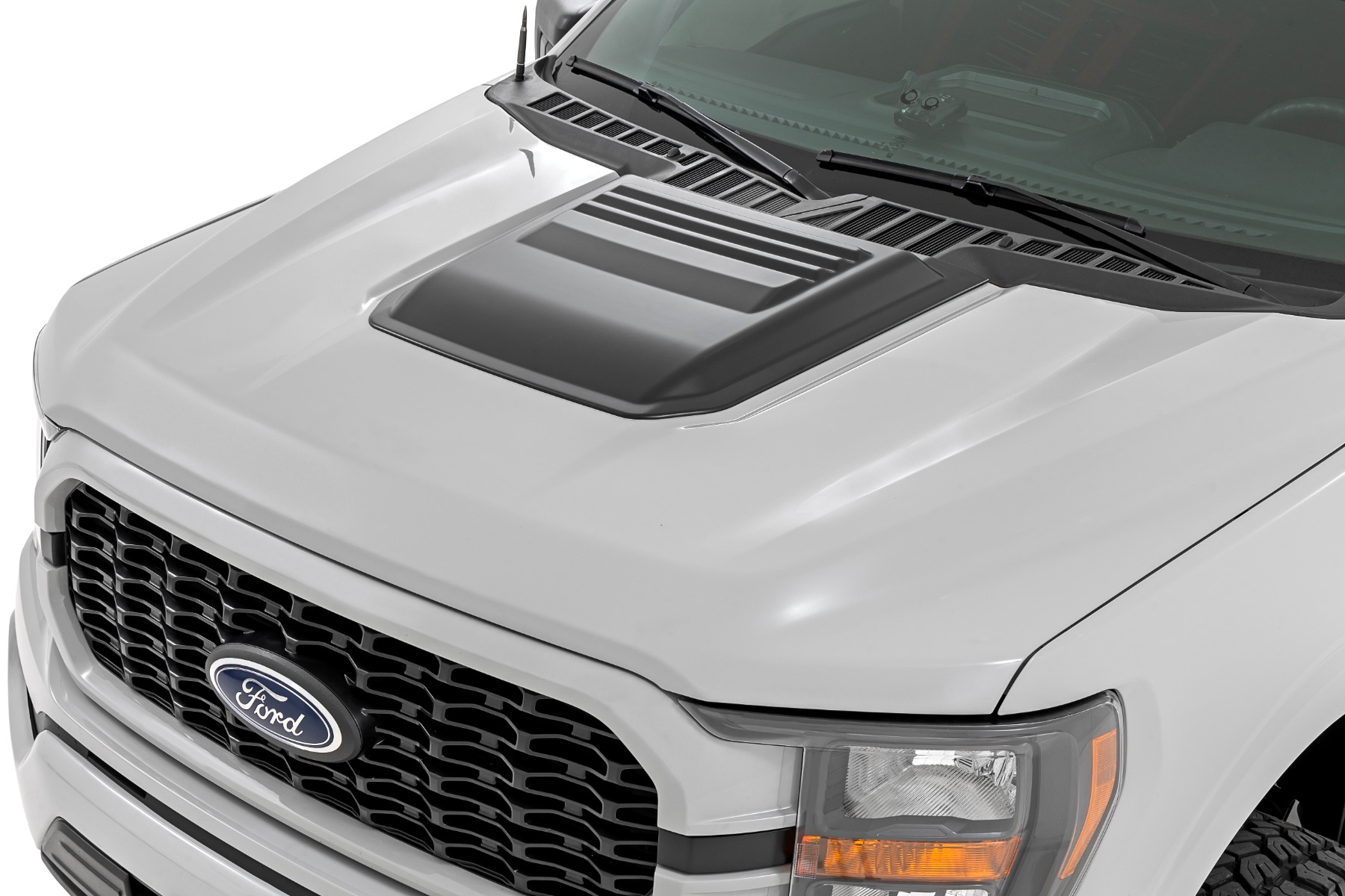 Rough Country Hood Scoop EA Hot Pepper Red Ford F-150 2WD/4WD (2021-2026)
