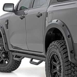 Rough Country Pocket Fender Flares G1 Absolute Black Ford Ranger 2WD/4WD (2024-2026)
