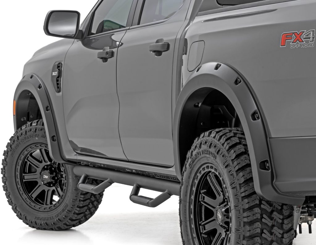 Rough Country Pocket Fender Flares T9 Marsh Gray Ford Ranger 2WD/4WD (2024-2026)