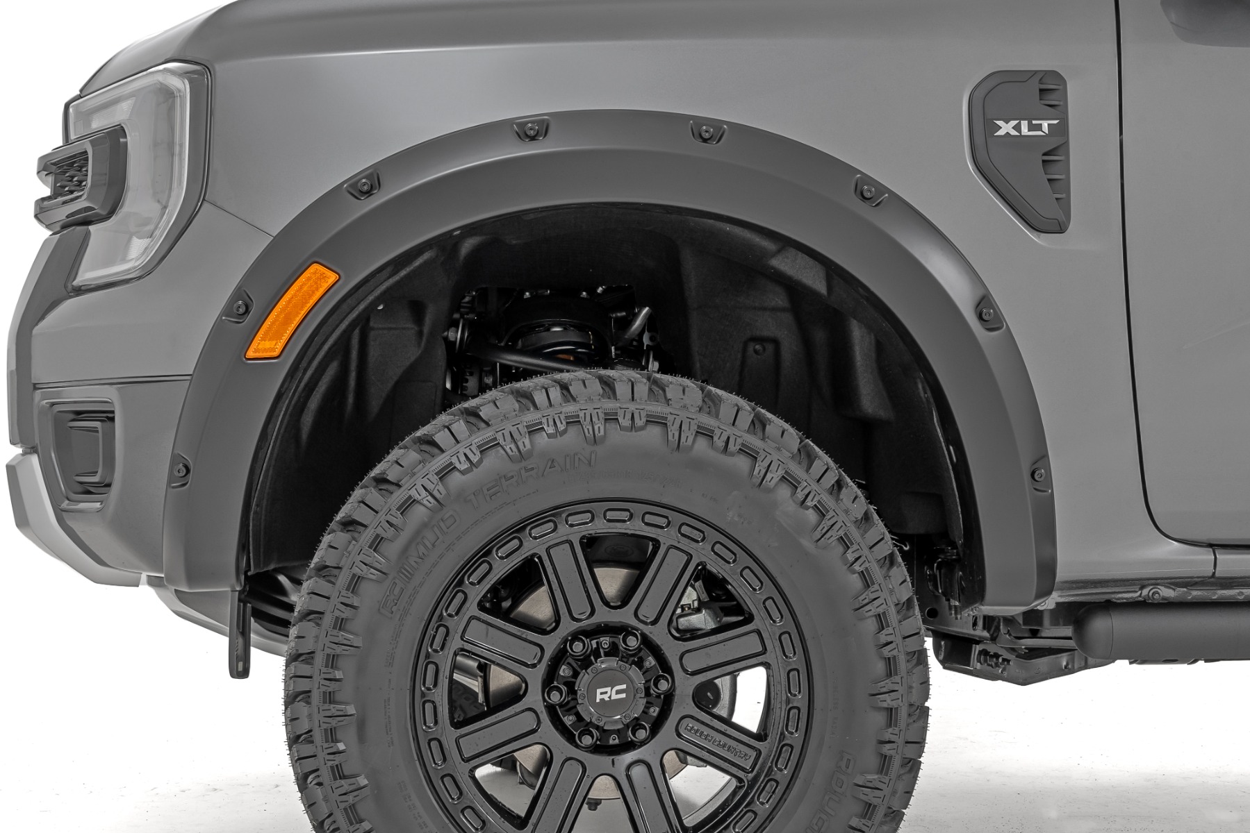 Rough Country Pocket Fender Flares T9 Marsh Gray Ford Ranger 2WD/4WD (2024-2026)