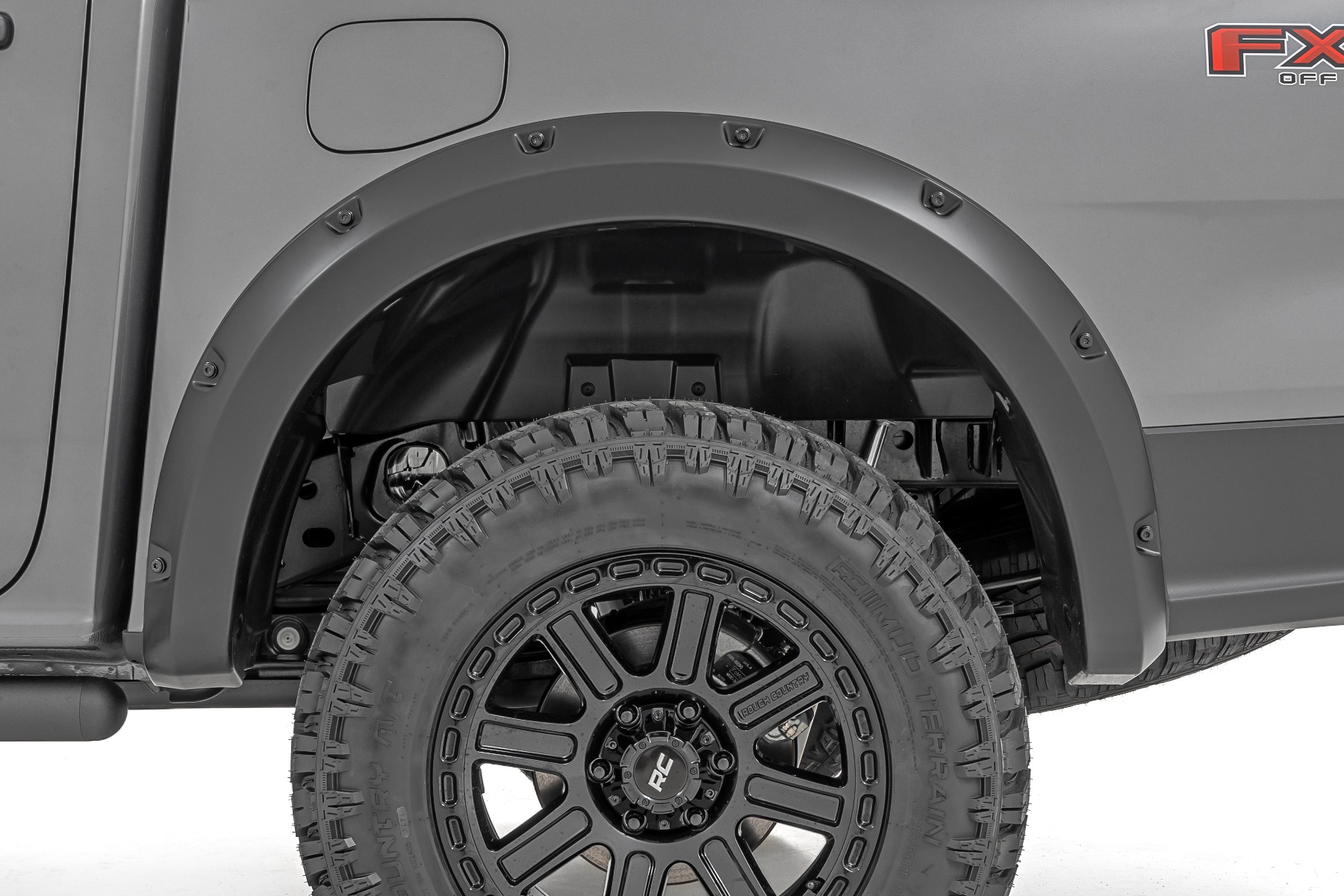 Rough Country Pocket Fender Flares T9 Marsh Gray Ford Ranger 2WD/4WD (2024-2026)