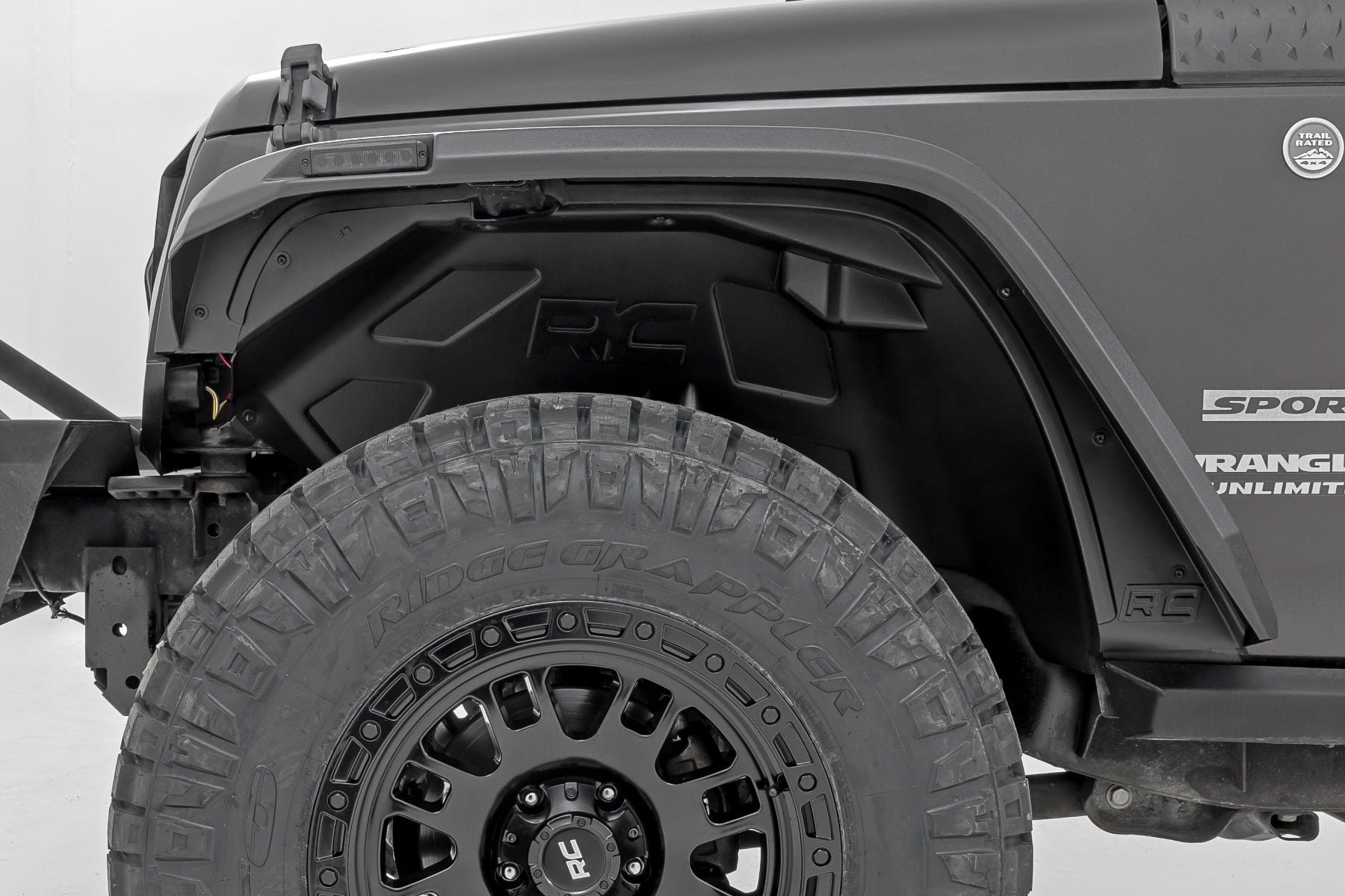 Rough Country Front Wheel Well Liners Jeep Wrangler Unlimited 2WD/4WD (2007-2018)