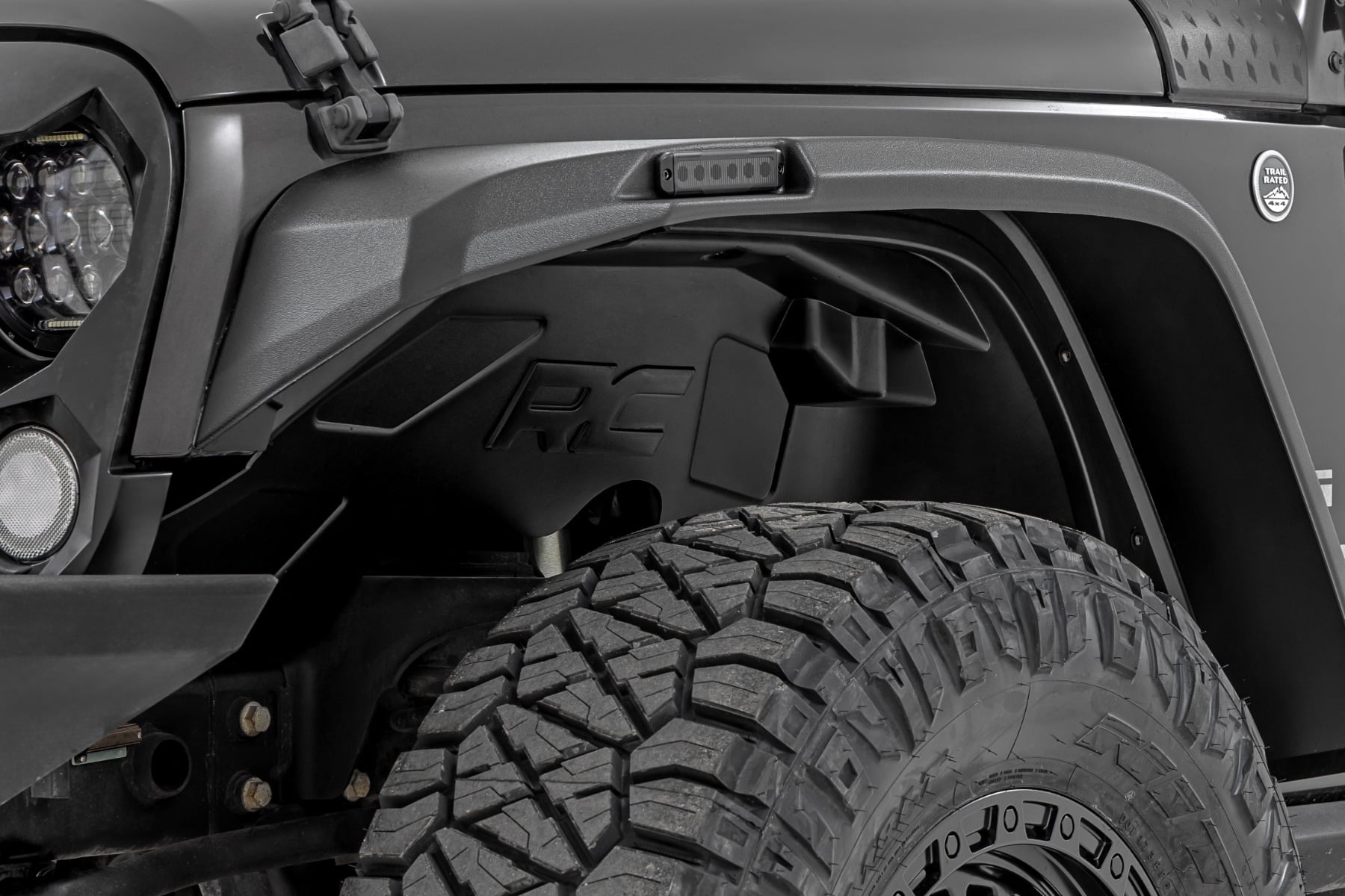 Rough Country Front Wheel Well Liners Jeep Wrangler Unlimited 2WD/4WD (2007-2018)