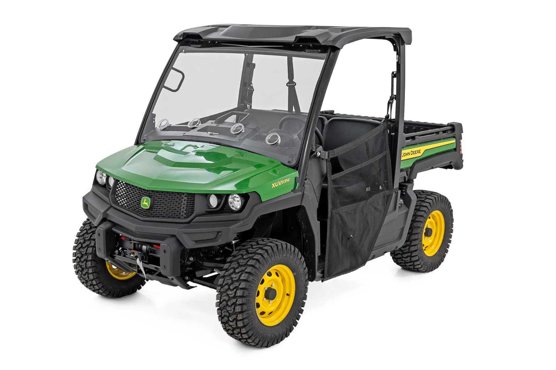 Rough Country Vented Full Windshield Scratch Resistant John Deere Gator XUV 835