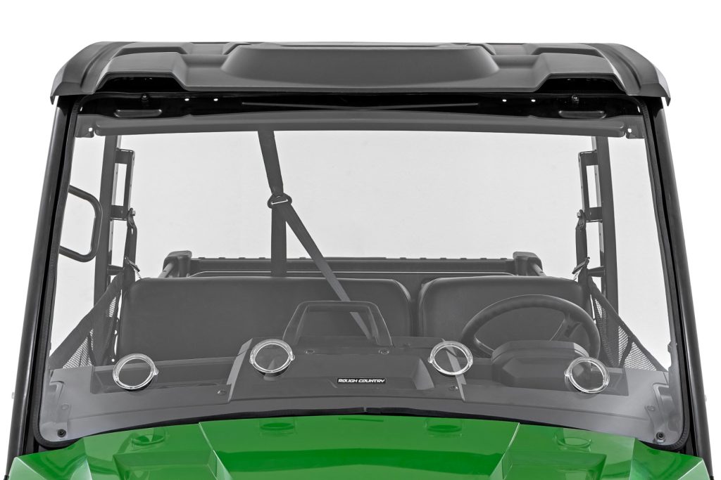 Rough Country Vented Full Windshield Scratch Resistant John Deere Gator XUV 835
