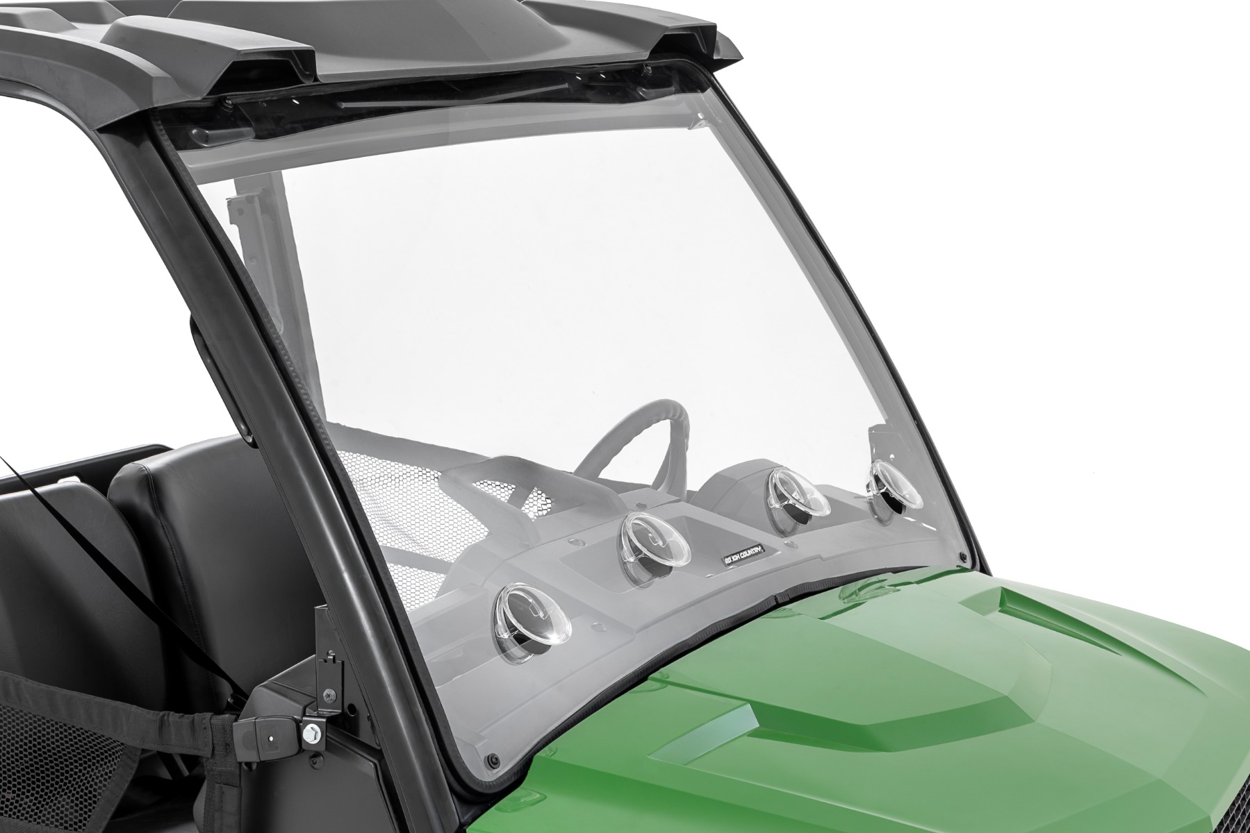 Rough Country Vented Full Windshield Scratch Resistant John Deere Gator XUV 835