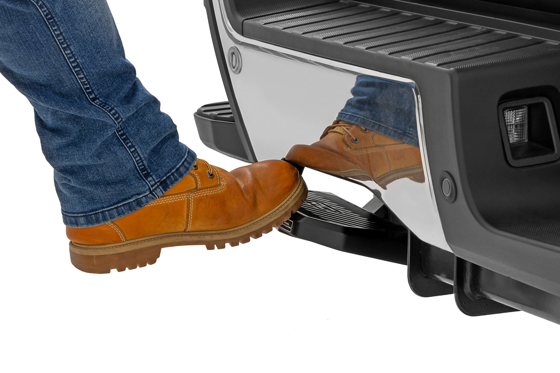 Rough Country Retractable Bed Step Manual Pull Ford F-250/F-350 Super Duty (23-26)