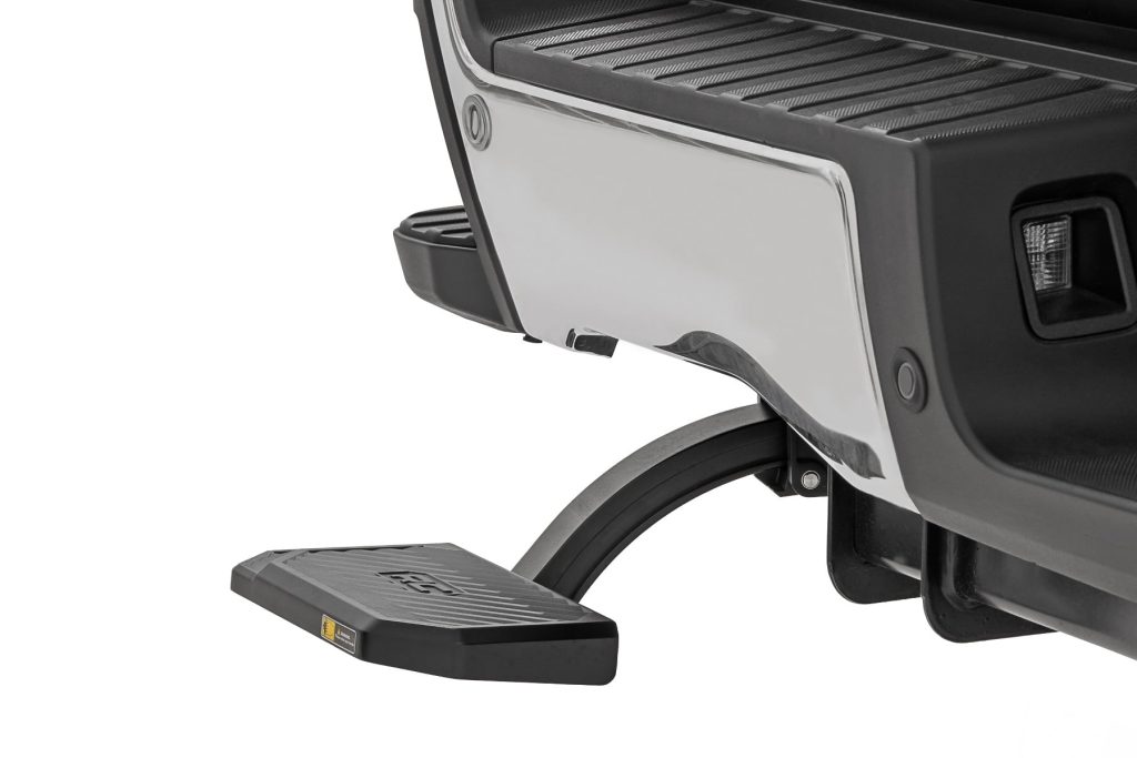 Rough Country Retractable Bed Step Manual Pull Ford F-250/F-350 Super Duty (23-26)