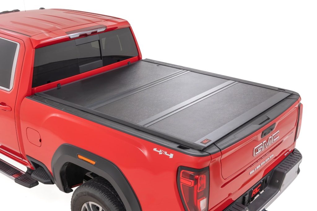 Rough Country Hard Low Profile Bed Cover 6’9″ Bed Rail Caps Chevy/GMC 2500HD/3500HD (20-26)