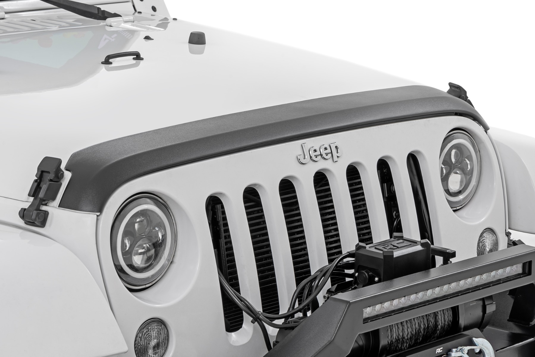 Rough Country Hood Protector Trail Cladding Jeep Wrangler JK/Wrangler Unlimited (07-18)
