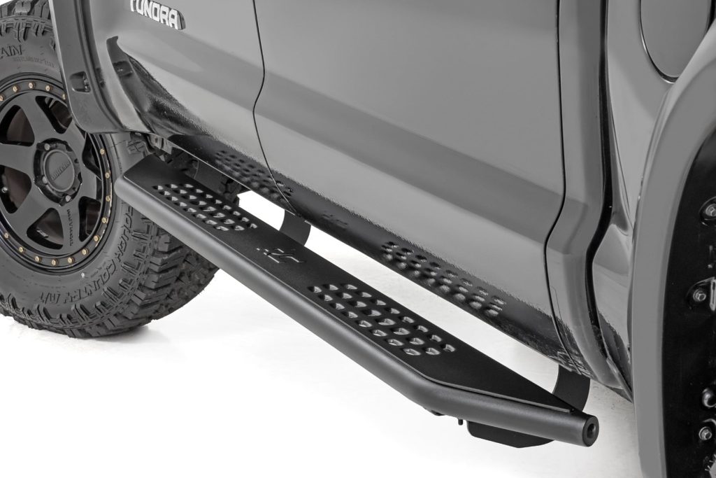 Rough Country OV2 Running Boards Side Step Bars Crew Cab Toyota Tundra 2WD/4WD (07-21)