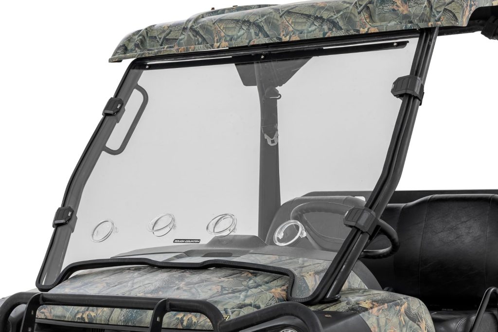 Rough Country Vented Full Windshield Scratch Resistant John Deere Gator XUV 625/Gator XUV 850