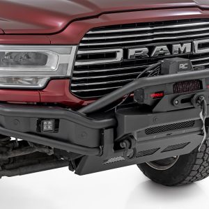 Rough Country Front Bumper Tubular Winch Mount Ram 2500/3500 2WD/4WD (2019-2026)