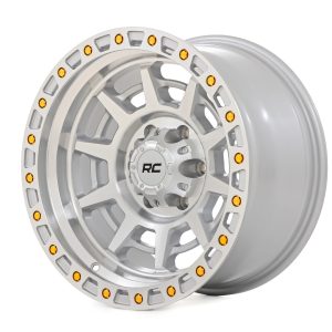 Rough Country 85 Series Wheel Simulated Beadlock Full Machine 17x9 6x5.5 -12mm