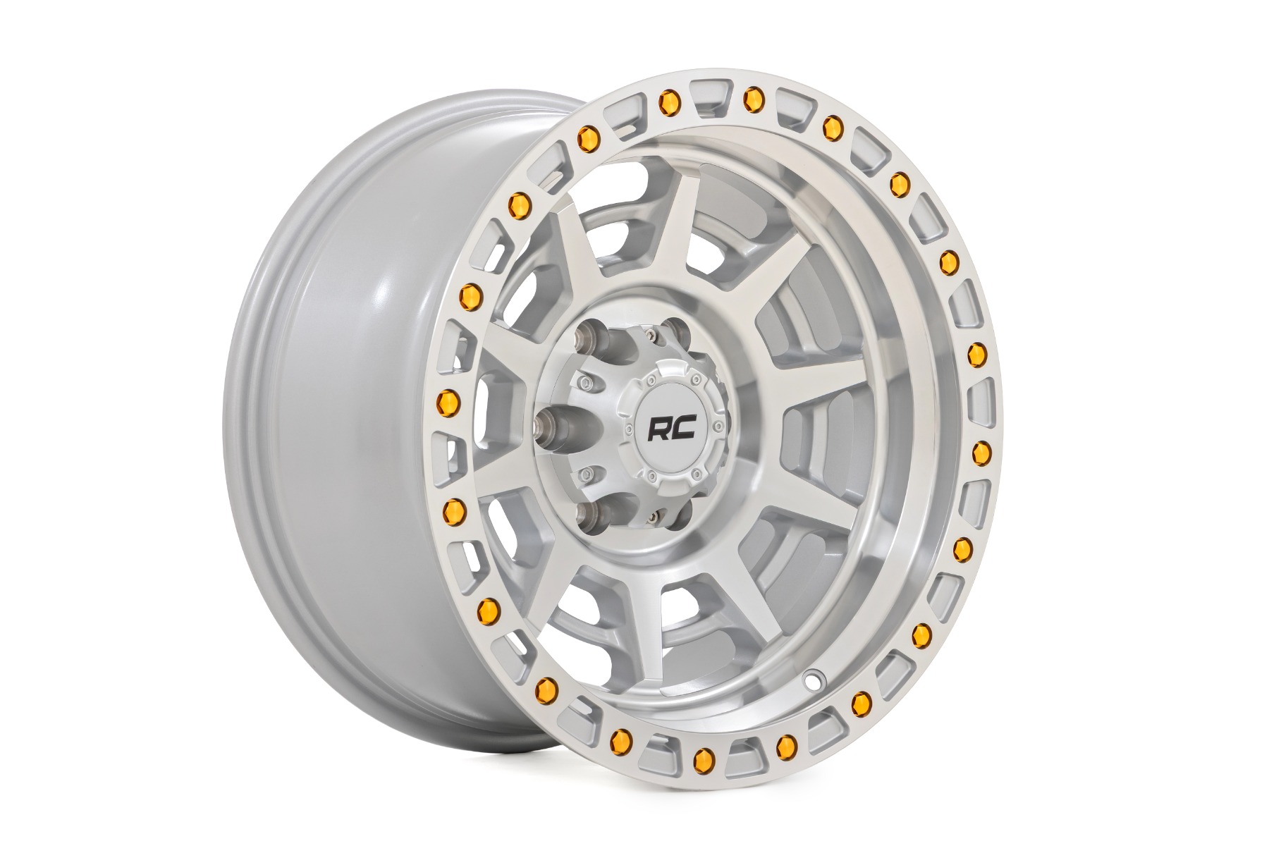 Rough Country 85 Series Wheel Simulated Beadlock Full Machine 17x9 5x4.5 -12mm