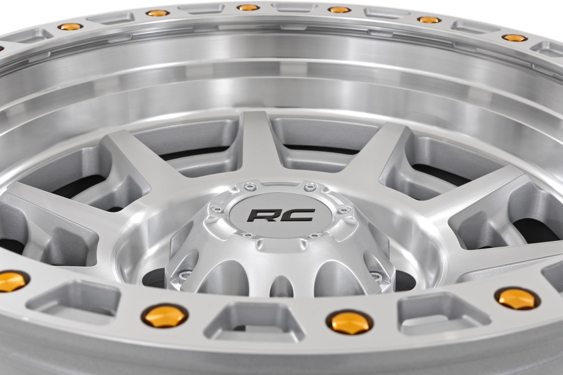 Rough Country 85 Series Wheel Simulated Beadlock Full Machine 17x9 5x5 -12mm
