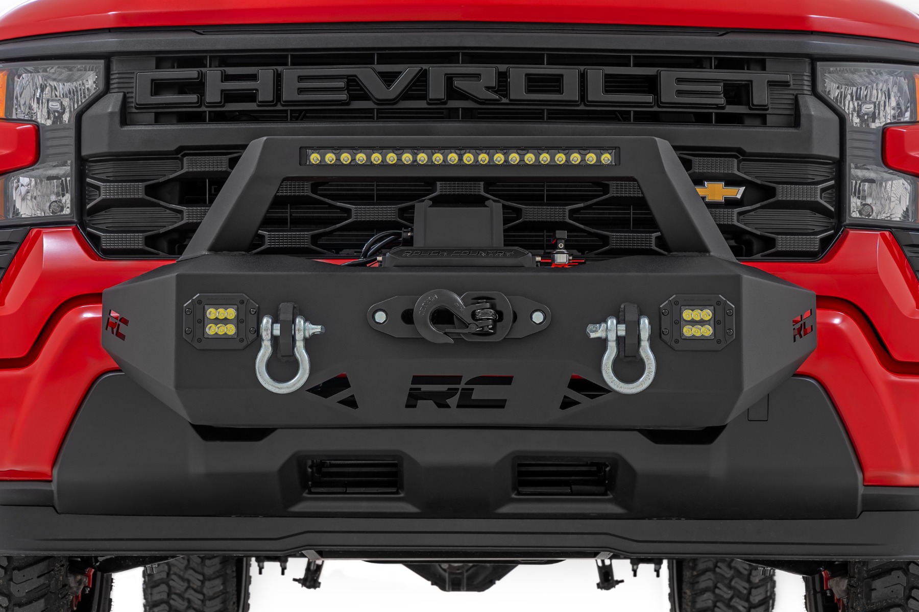 Rough Country EXO Winch Mount Kit Chevy Silverado 1500 2WD/4WD (2022-2026)