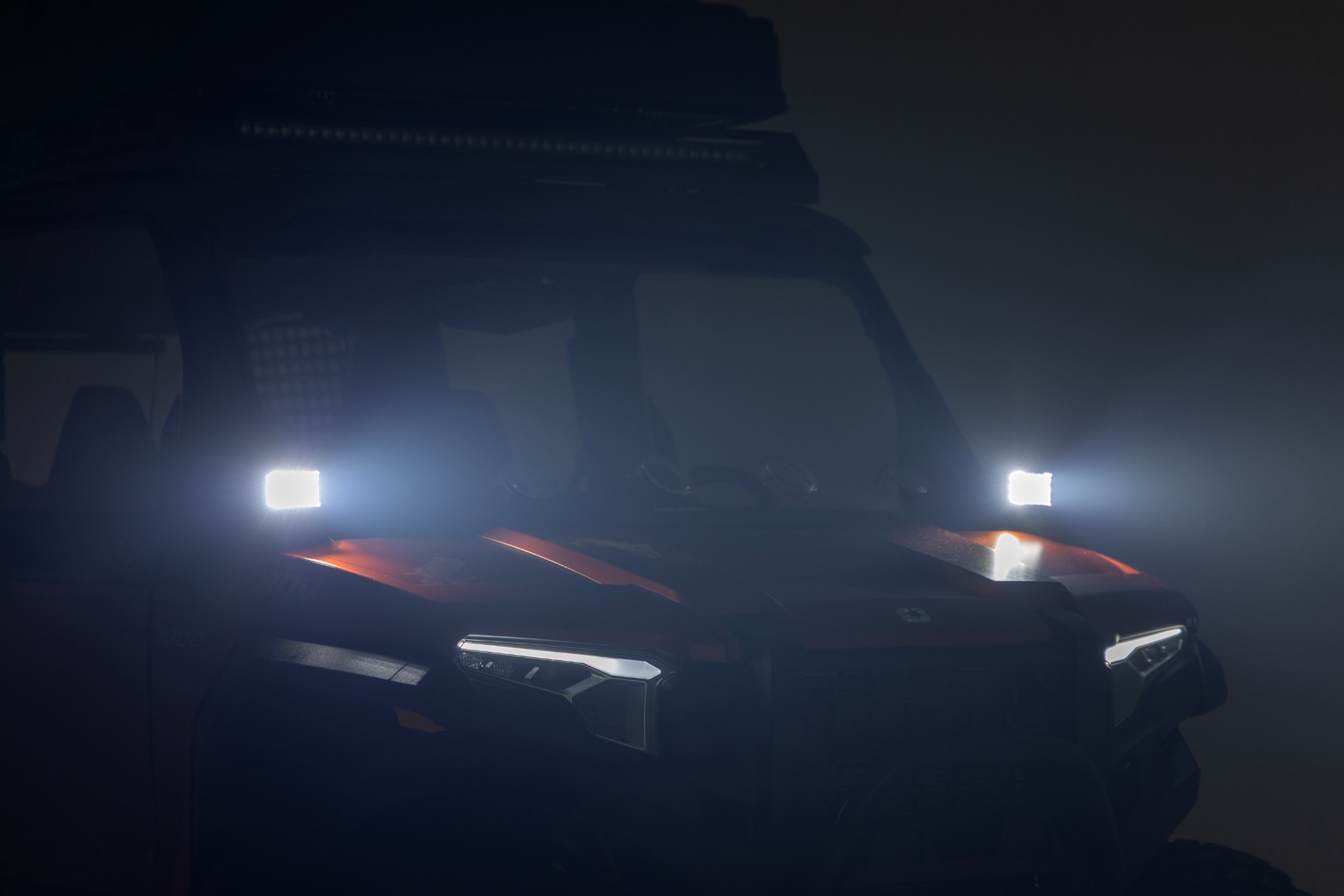 Rough Country LED Light Kit Front Mount 2β³ Black Pair Amber DRL Polaris XPEDITION XP 5