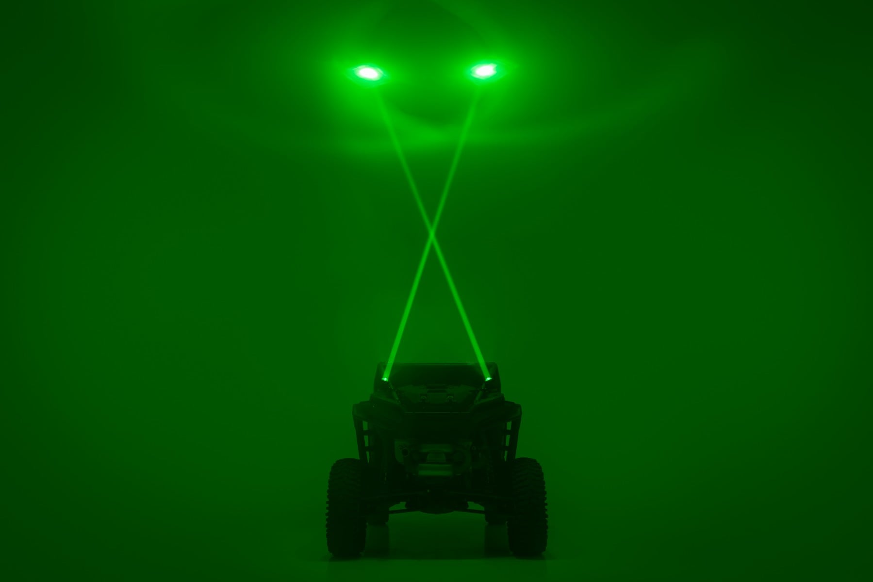 Rough Country Laser Whip Light Kit RGBW 2400 Lumens Pair