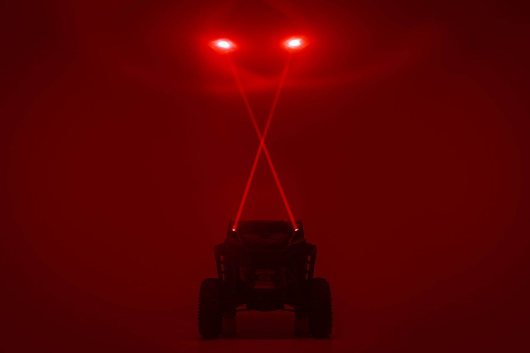 Rough Country Laser Whip Light Kit RGBW 2400 Lumens Pair