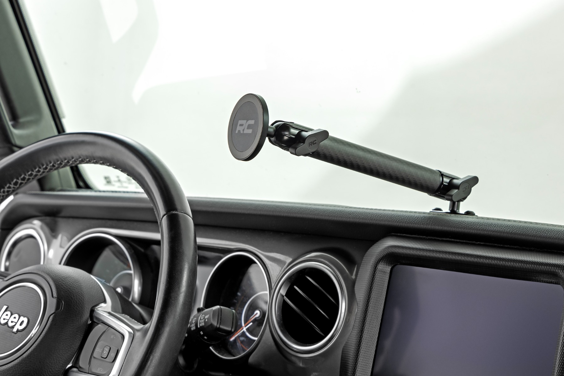 Rough Country Dash Mount 8β³ Mount Kit Jeep Gladiator JT/Wrangler JL 4WD (2018-2026)