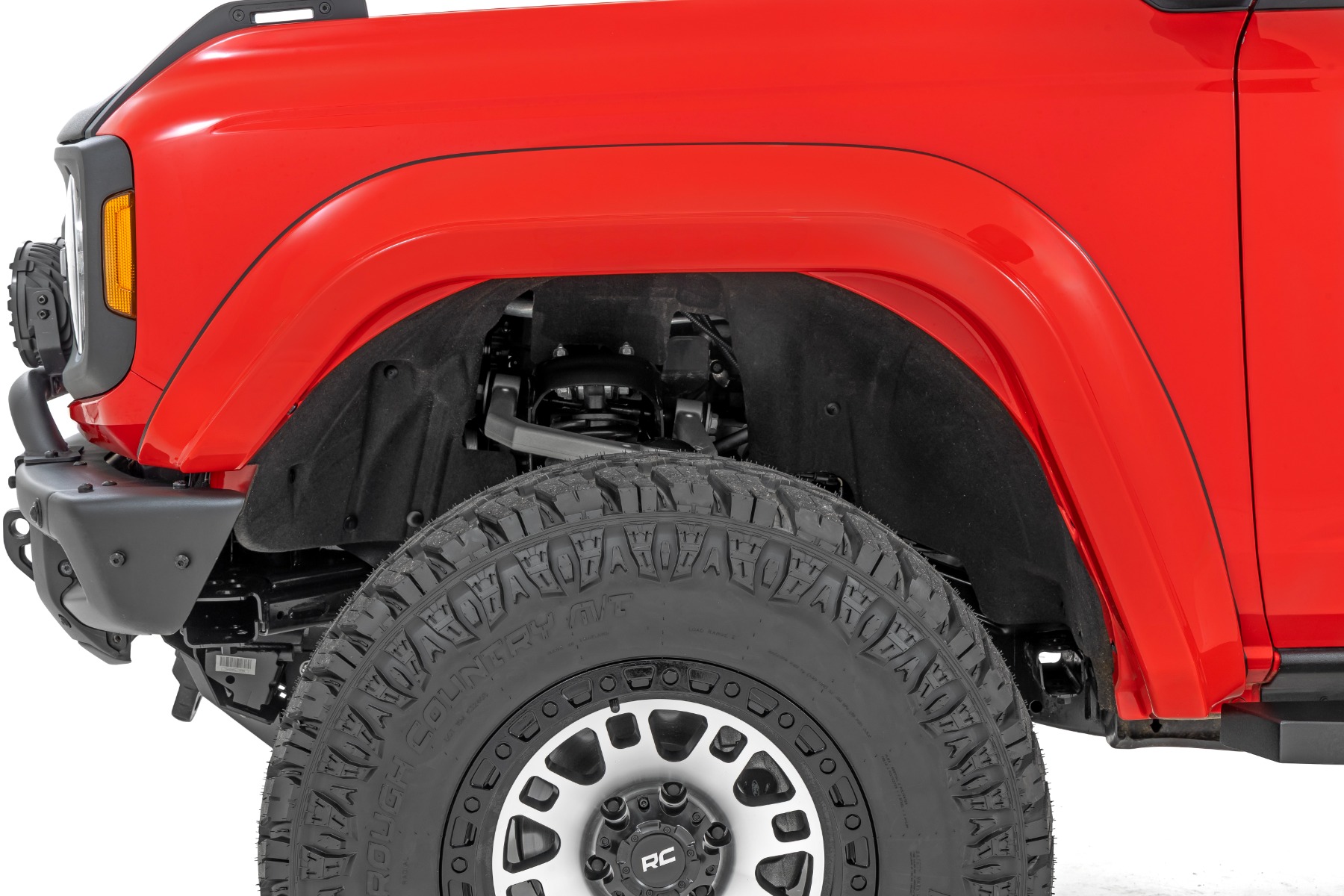 Rough Country Fender Flares PQ Race Red Ford Bronco 4WD (2021-2026)